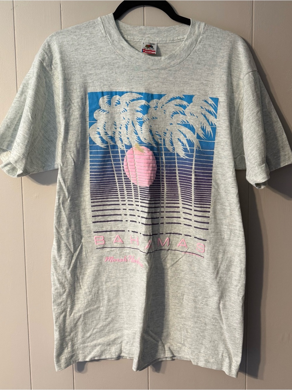 Vintage 1993 Bahamas Single Stitch T-Shirt Made USA 90s Puff Print Tourist Tee